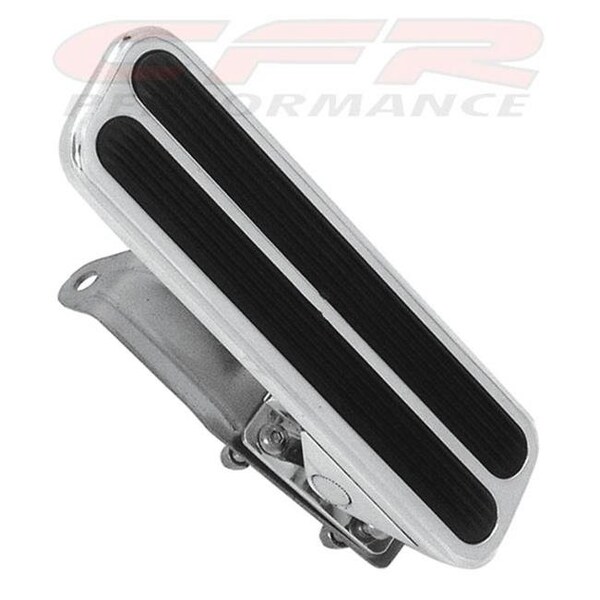 Cfr Performance CFR HZ-8503-POL Polished Aluminum Street Rod Throttle Gas Pedal - Chevy Ford Mopar HZ-8503-POL - main
